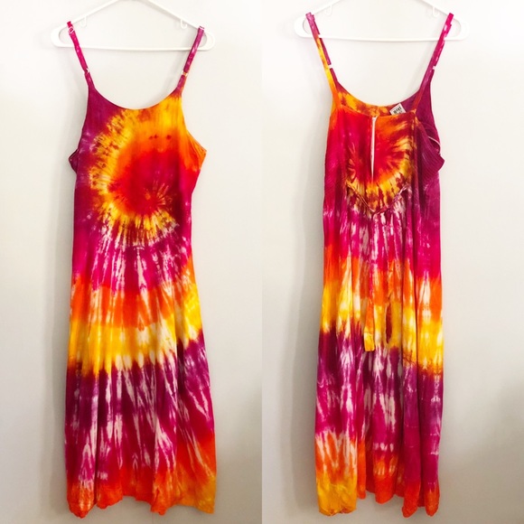 Jayli Dresses & Skirts - JAYLI Tie Dye Boho Hippie Maxi Dress